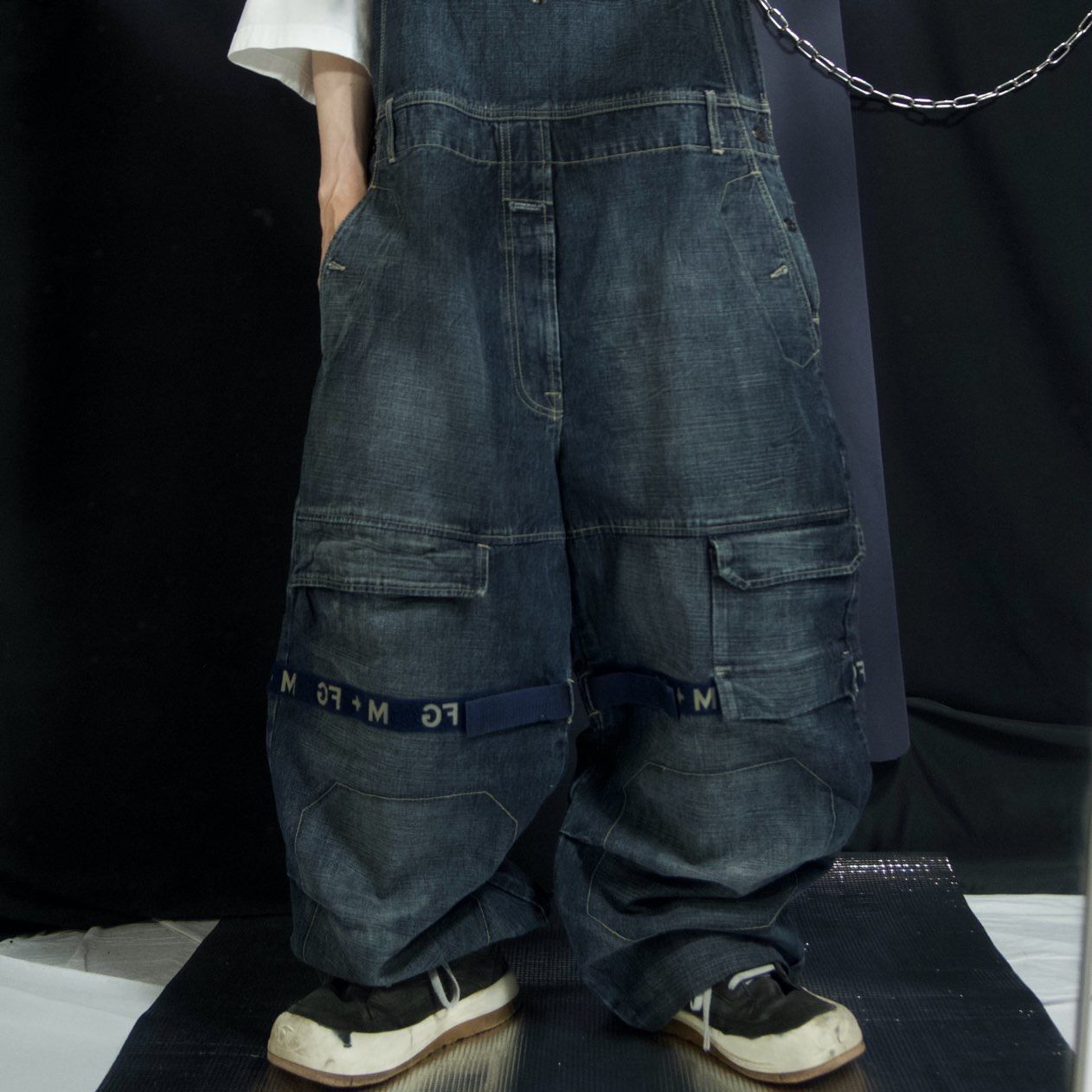 マリテフランソワ・ジルボー　デニム　オーバーオール Marithe Francois Girbaud Denim Shuttle Pants Overall マリテ