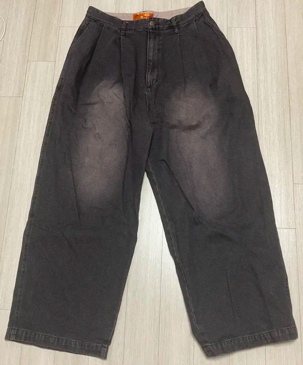 FREAK S STORE x レッドキャップ ツータック バギー ワイド デニム ブラック