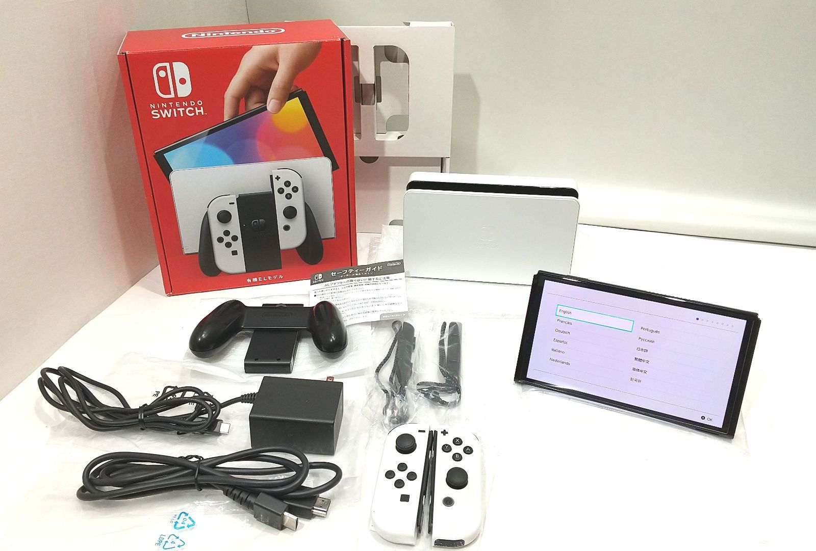 高松36-0002 Nintendo Switch 有機ELモデル ホワイト 動作 済 |60