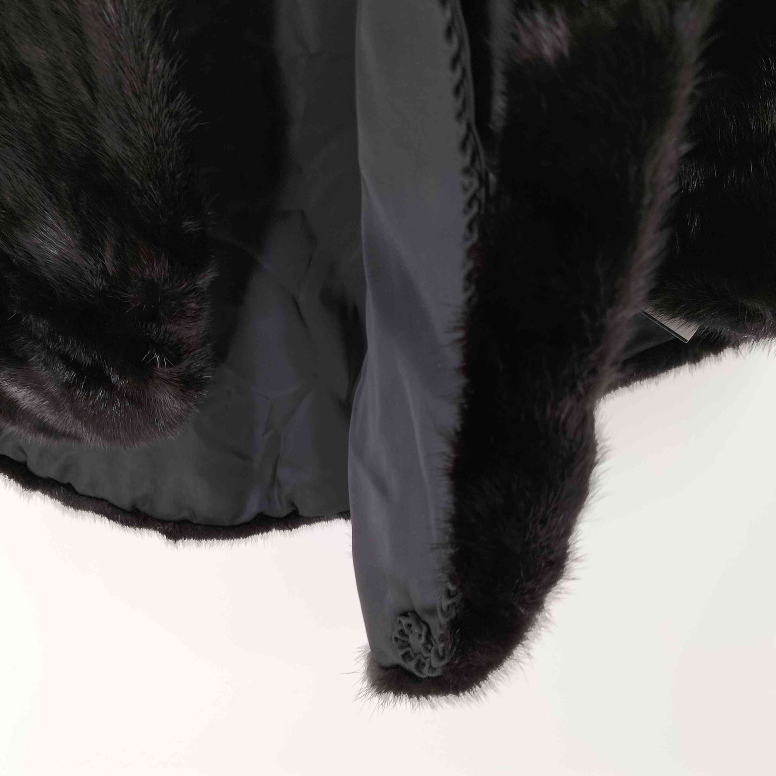 ユーズドフルギ USED古着 リアルファーポンチョ レディース 表記無