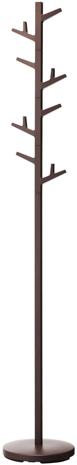 ブラウン 山崎実業 Yamazaki ポールハンガー ブランチ ブラウン 約W28×D28×H176cm ハンガーラック コートハンガー 7067