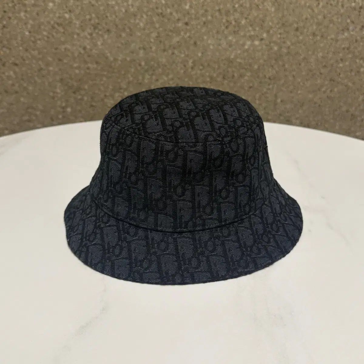 59 サイズ Dior ディオール オブリーク バケットハット ブラック 帽子
