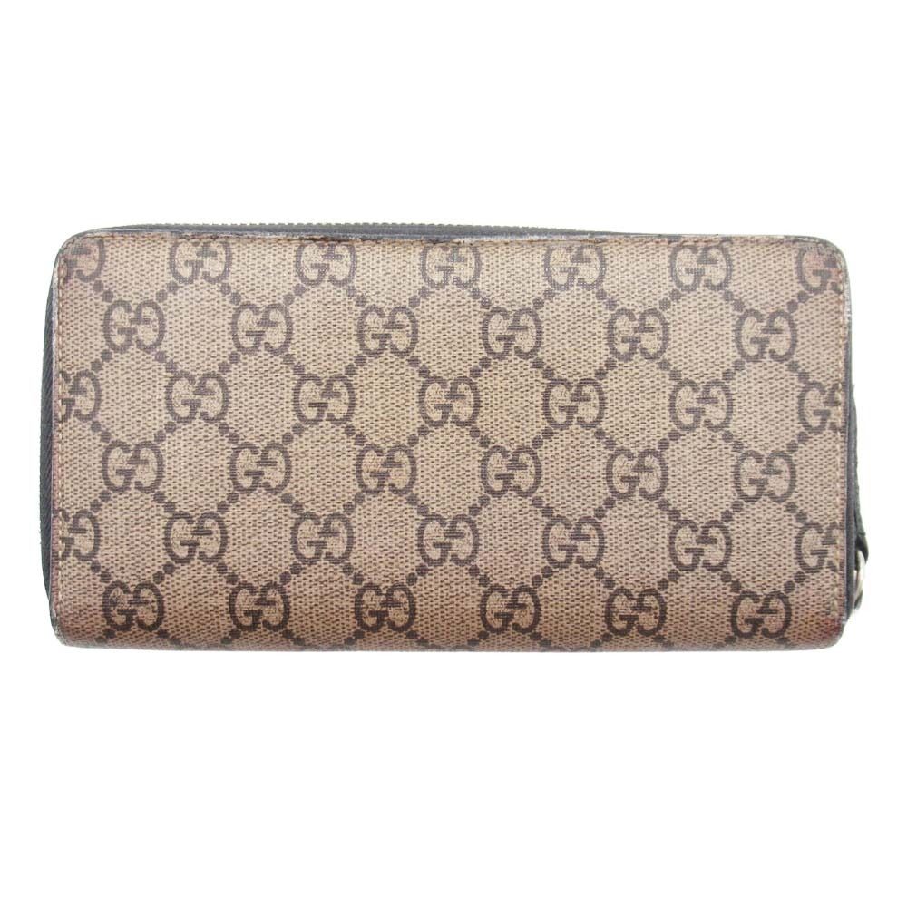 良品 GUCCI グッチ 451273 GGスプリーム キングスネーク 長財布 ヘビ  