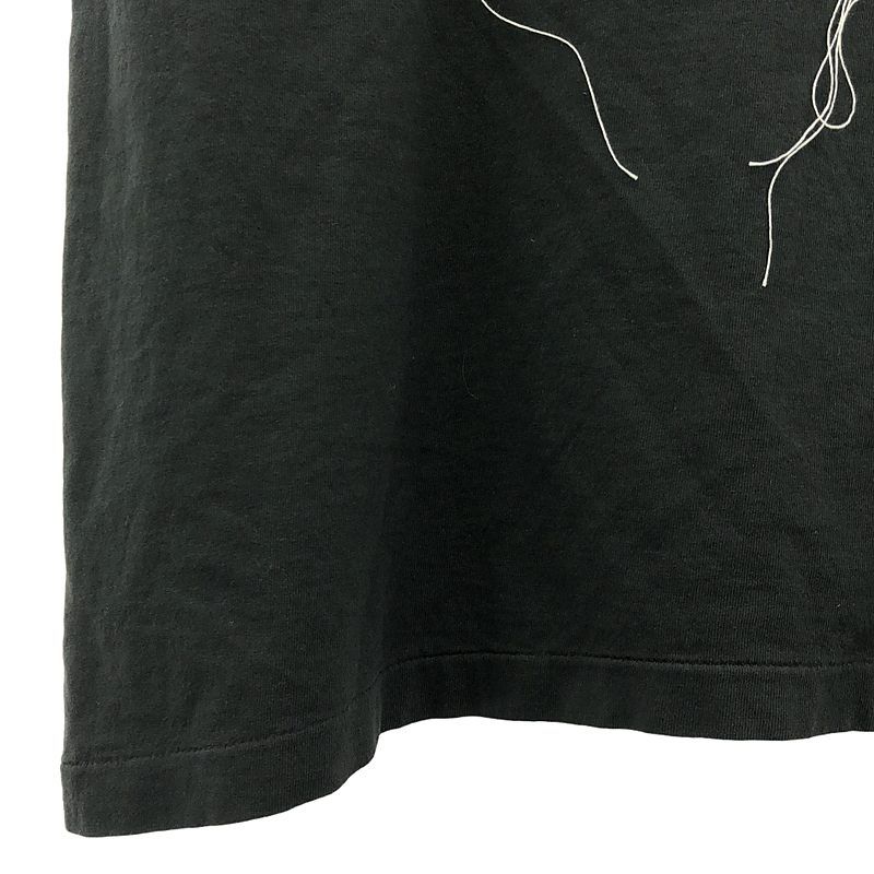 【美品】  Maison Margiela / メゾンマルジェラ | 2024SS | カウボーイ パッチ スリーブレス オーバー Tシャツ / タンクトップ カットソー | XS | ブラック | レディース 美品】 Maison Margiela / メゾンマルジェラ | 2024SS