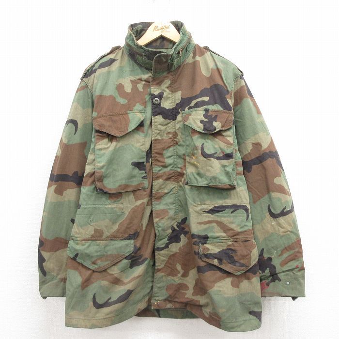 古着 迷彩 ミリタリージャケット Sサイズ アメリカ軍 ECWC S-1