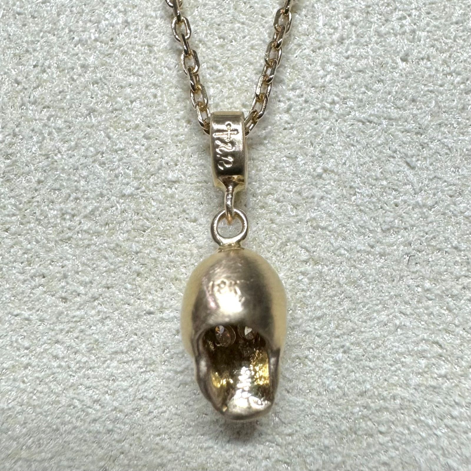 loree Rodkin PETITE SKULL NECKLACE pt950&k18YG 2本セットローリー