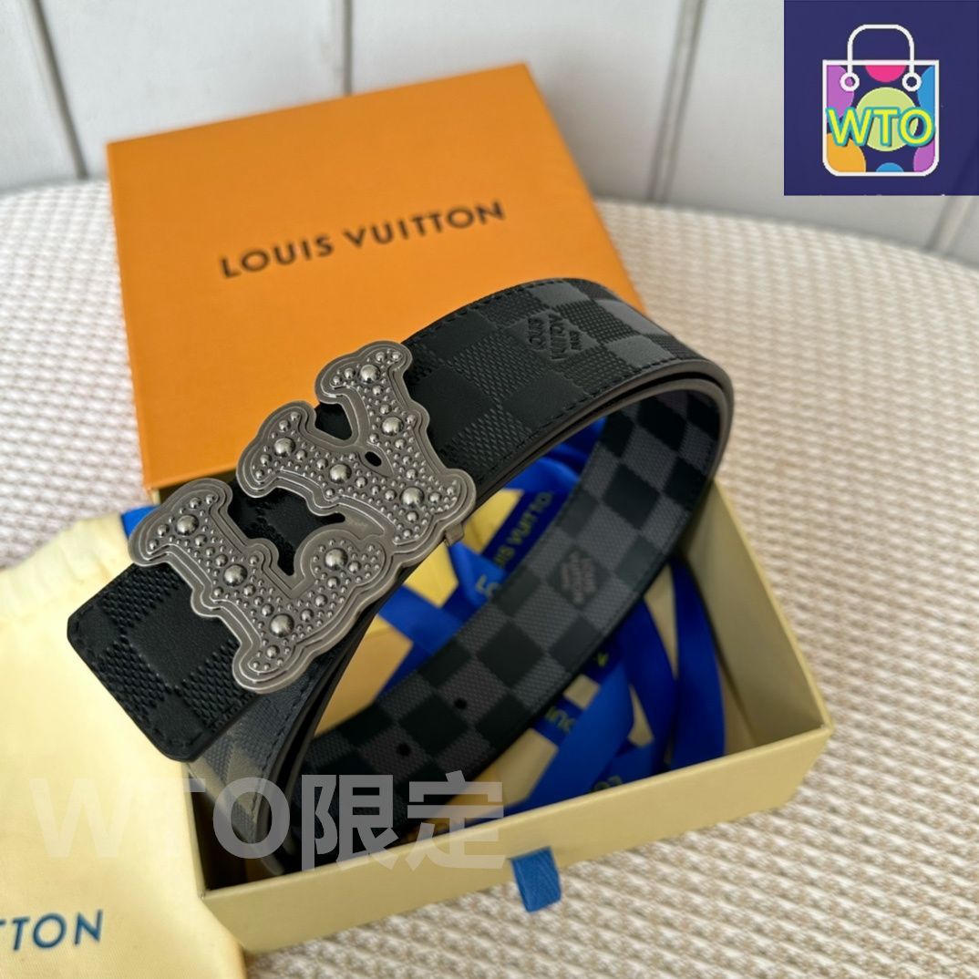 ルイヴィトン　ベルト・IVアイコニック 注目集めるデザインが美しい♪】Louis Vuitton☆ベルト Louis