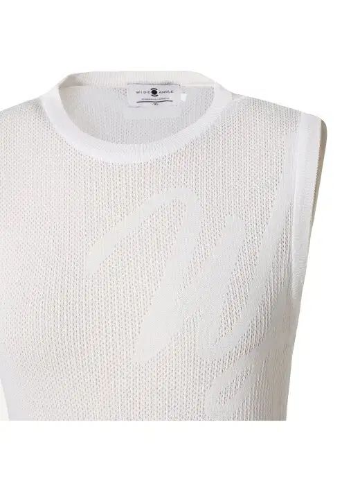  W.ANGLE ワイドアングル レディース 夏 ニット ベスト 白 85 95 ベスト ジレ ベスト ジレ ビスチェ