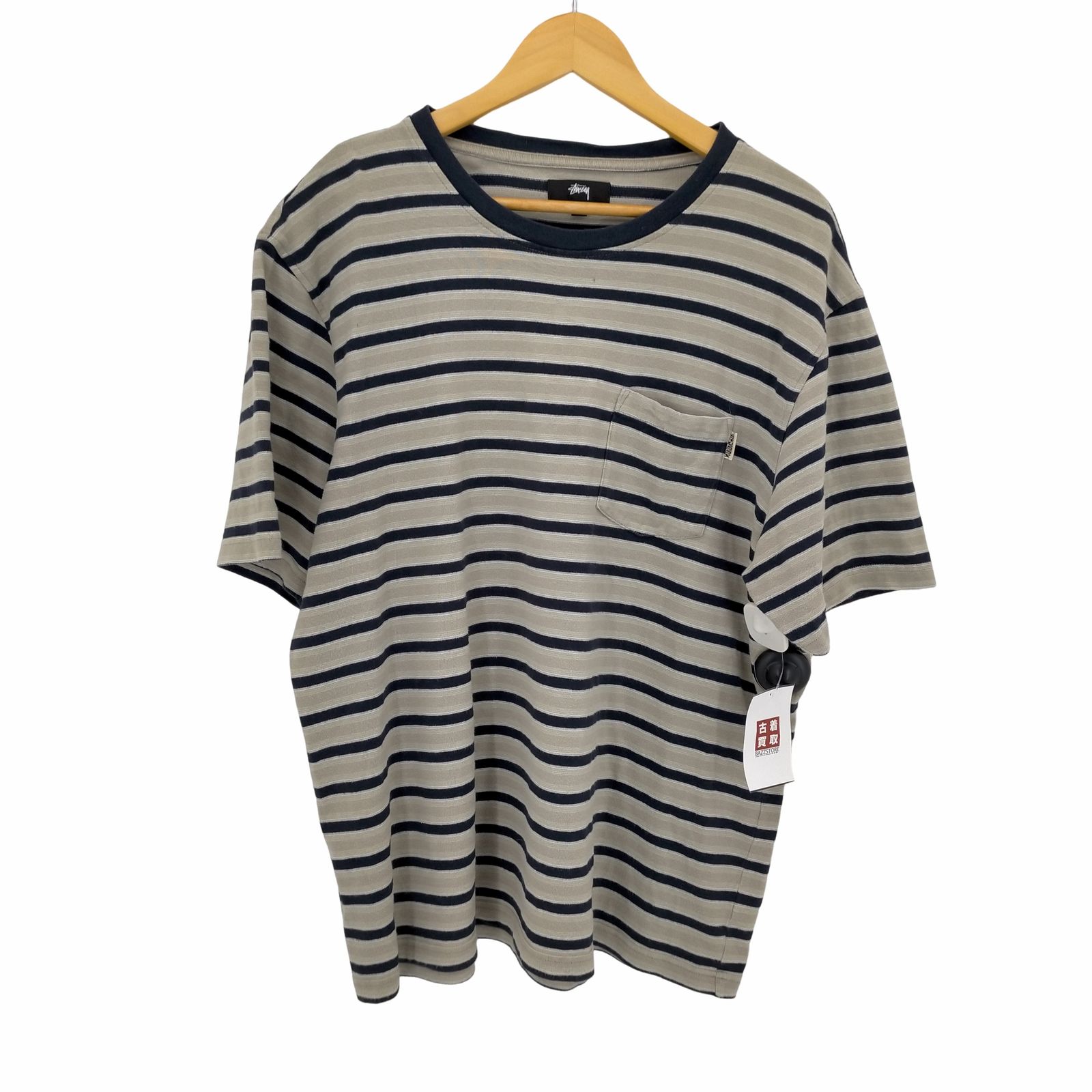 stussy ステューシー XL ボーダー tシャツ TEE 半袖 ポケt | APPS 