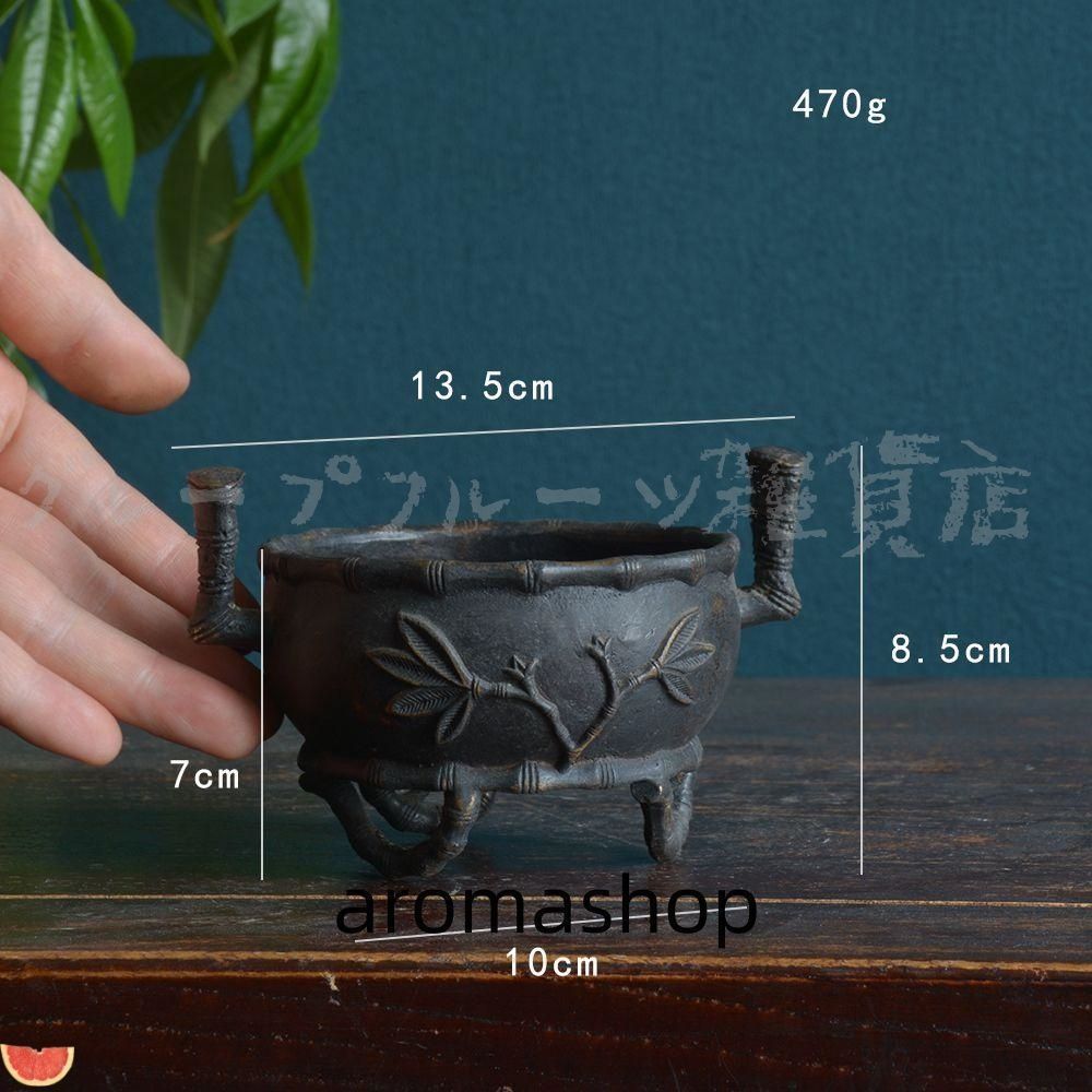 銅炉 香炉【福地洞天】 三足竹節紋香炉 宣徳炉 茶道香道具 工芸品 置物 銅炉 香炉【福地洞天】 三足竹節紋香炉 宣徳炉 茶道香道具 工芸