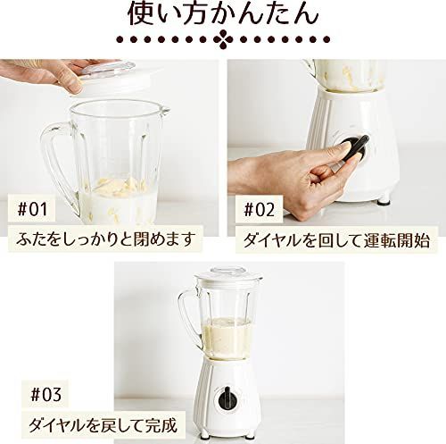 d)レッド 600ml アイリスプラザ(IRIS PLAZA) ミキサー ブレンダー ハイ