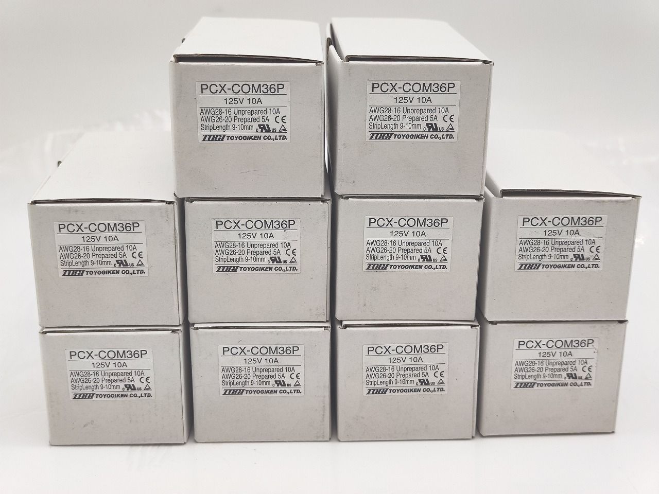 インボイス対応 10点セット ♥ 東洋技研 PCX-COM36P 125V 10A