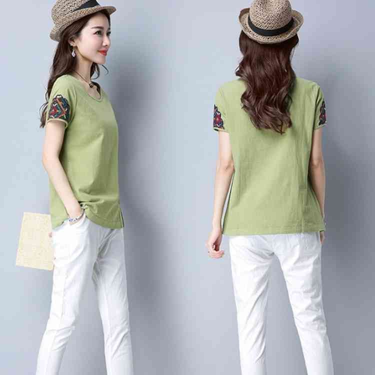 ETRO★エスニックTシャツトップス M-5XLサイズ！全4color展開！エスニック柄切り替えTシャツ T