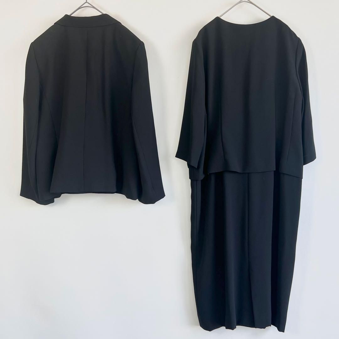 美品 TOKYO IGIN 東京イギン ブラックフォーマル 2点上下 セットアップ  