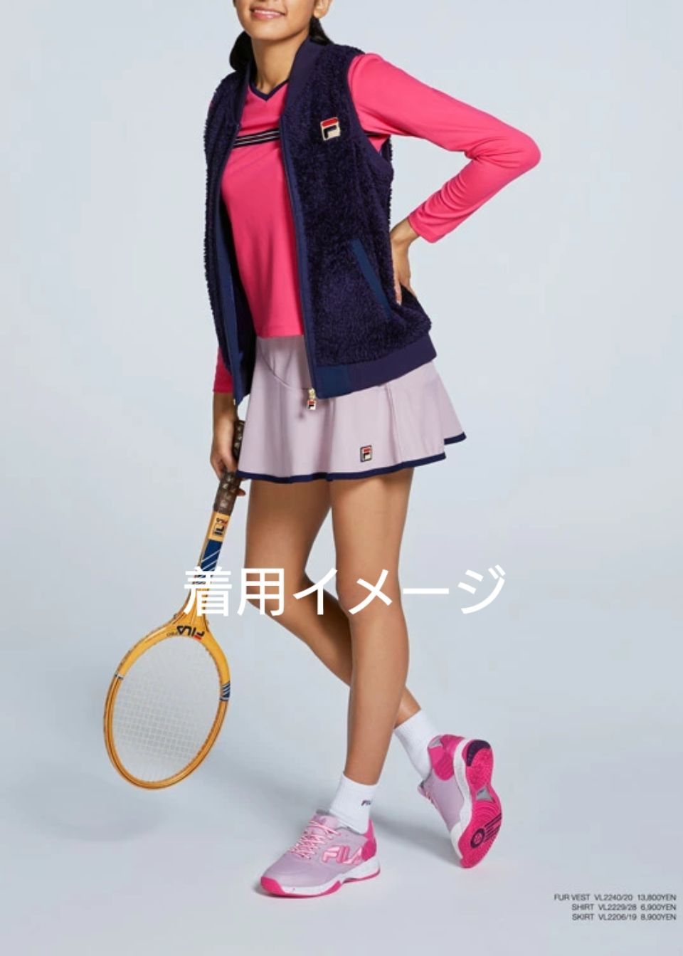 FILA フィラ テニス スコート Mサイズ 美品 くすみピンク - メルカリ