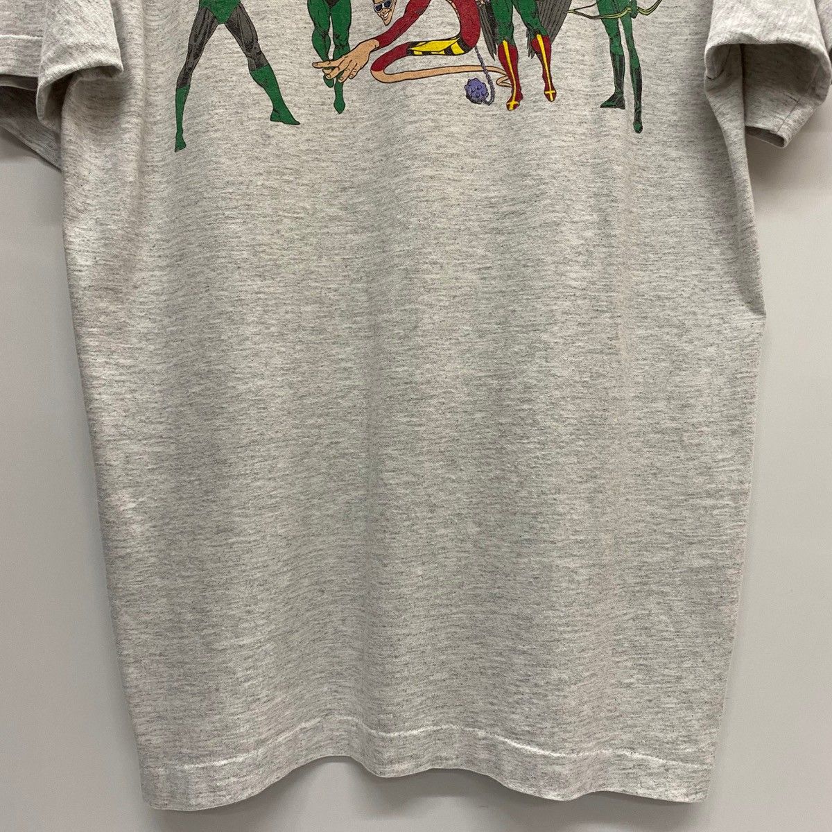 USA製 90s JUSTICE LEAGUE Ringer S/S Tee 灰 L ジャスティス
