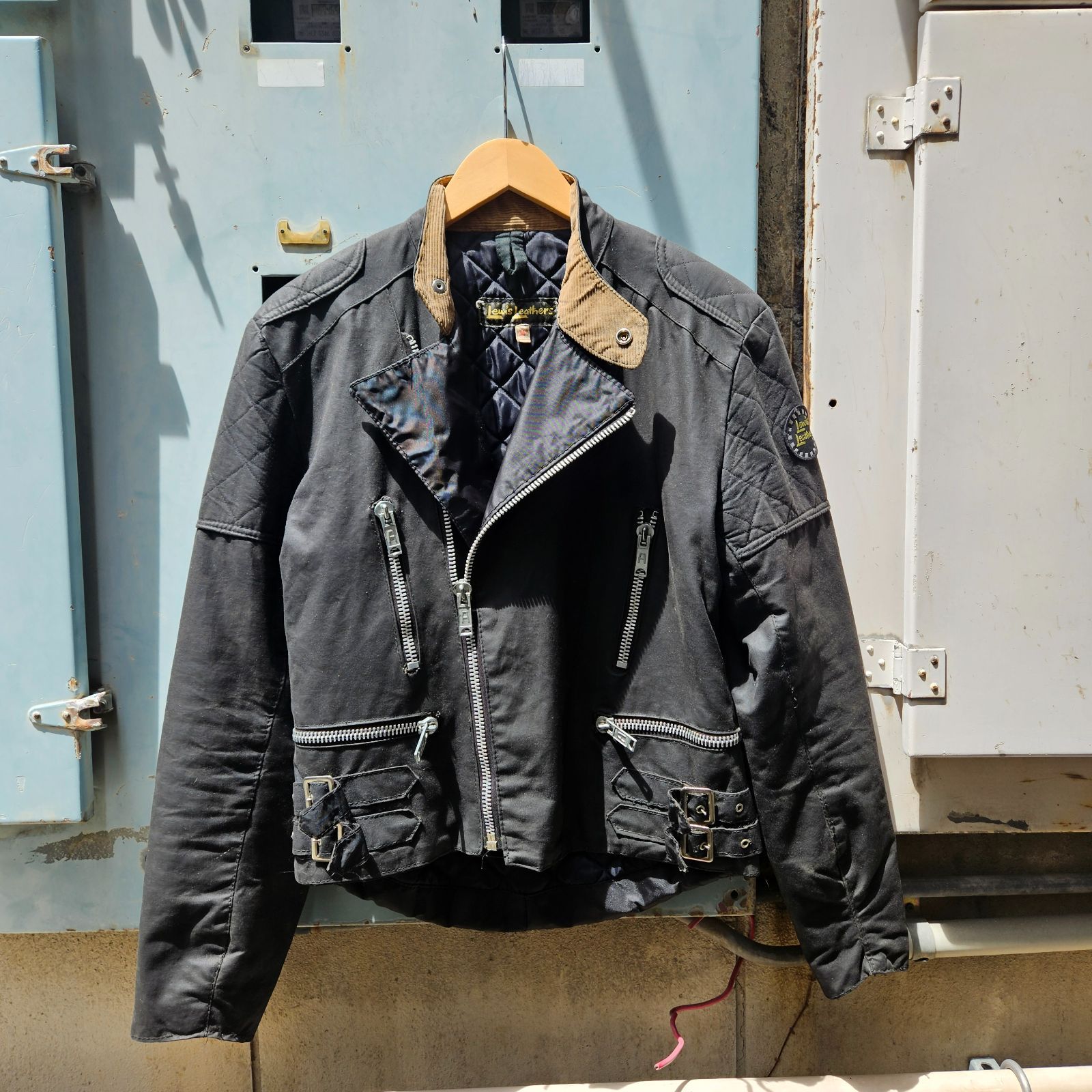 80s [Lewis Leathers] Wax Cotton Jacket - メルカリ