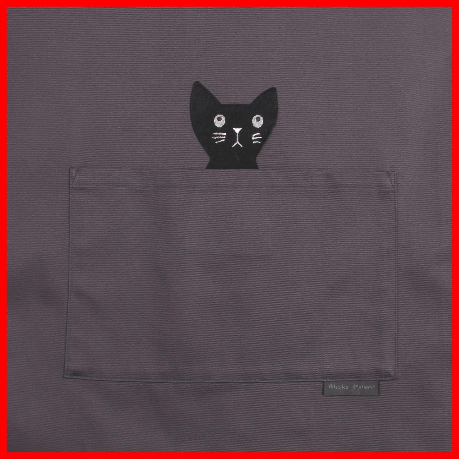  商品 製 日本 ブランド エプロン Atsuko Matano 販売 マタノ アツコ ポケット の ネコ が かわいい 割烹着 かっぽう着 スモック 28611 エプロン キッズファッション小物