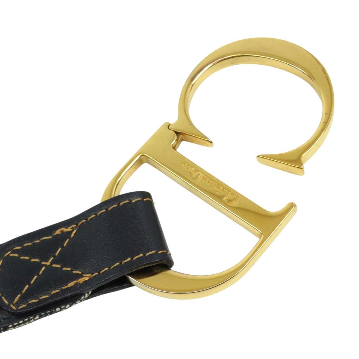 Christian Dior オブリーク ロゴバックル ゴールド金具 ベルト 美品