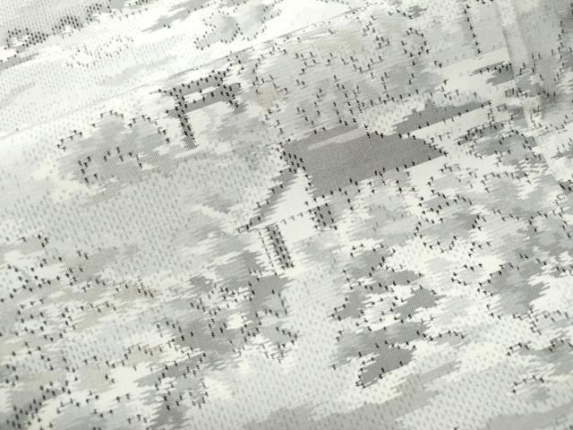 平和屋着物●本場大島紬　白大島　渡り橋風景文　総絣　正絹　逸品　CAAS7261yc 平和屋着物○本場大島紬 白大島 渡り橋風景文 総絣 正絹 逸品