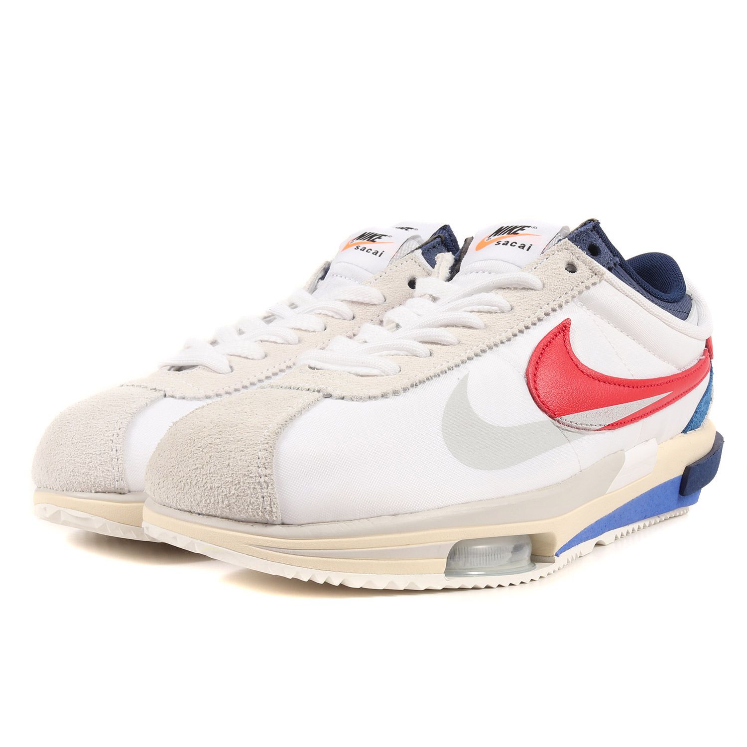 新品 Sacai サカイ NIKE ZOOM CORTEZ SP White and University Red