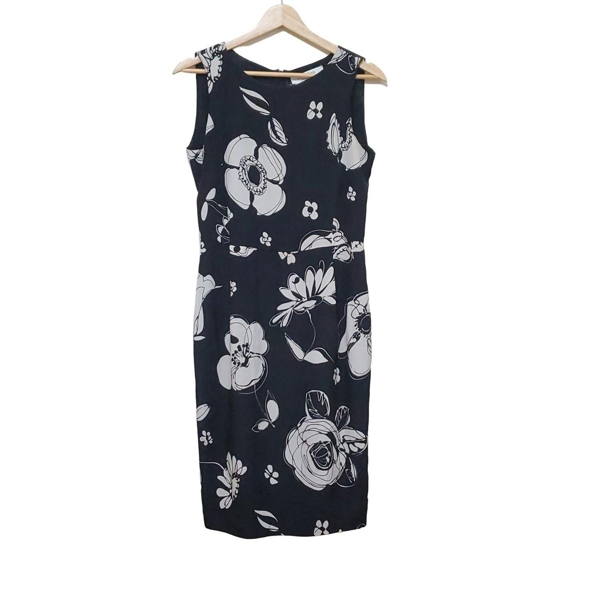 Max Mara マックスマーラ 花柄 ノースリーブワンピース 38 シルク