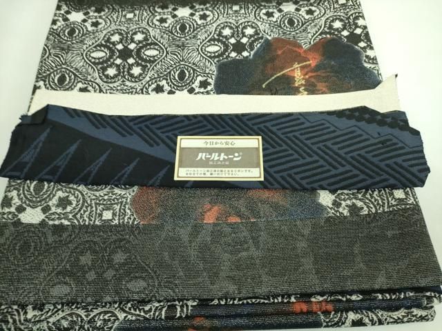 B14 斉藤三才 薔薇 模様 六通袋帯 デザイナー 美品 平和屋本店□極上 キモノデザイナー 斉藤上太郎 両面 全通柄袋帯