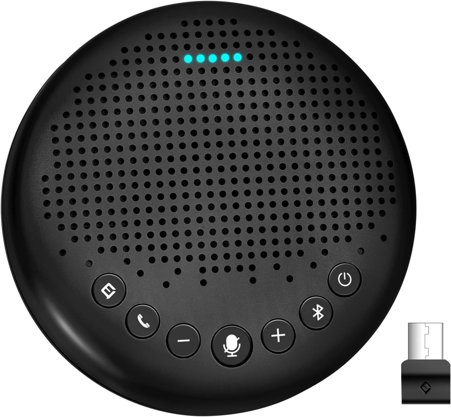 EMEET Luna スピーカーフォン Bluetooth会議用マイクスピーカー 360˚全方向集音マイク付き 特許VoiceIA技術を搭載 ノイズキャンセリング 双方向通話 オンライン会議 テレワーク対応スピーカーマイ
