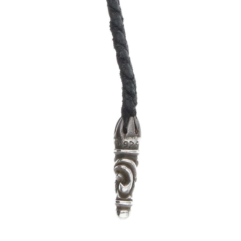 クロムハーツ LEATHER BRAID/スクロールレザーブレード シルバー