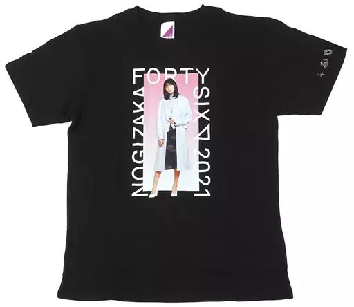 中古】Tシャツ [単品] 遠藤さくら 個別Tシャツ ブラック Lサイズ