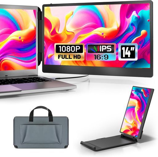 Alichome F3 トリプルモニター 14インチ FHD 1080P IPS ノートパソコン