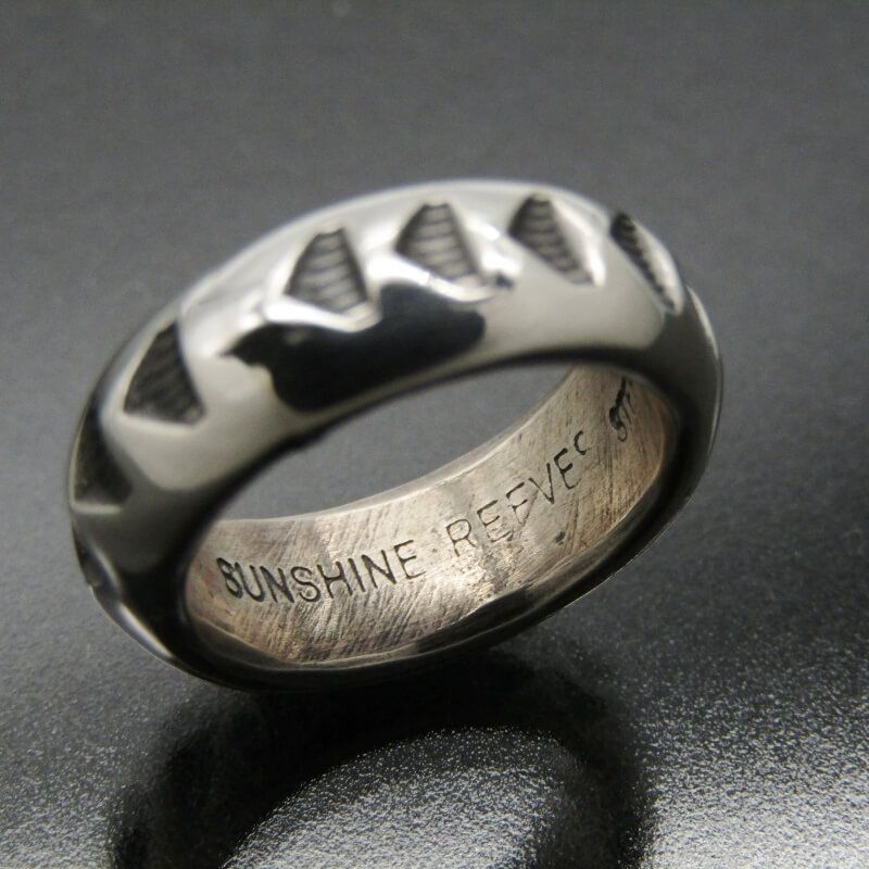 ナバホ族 Sunshine Reeves インナースタンプ　シルバー 925 ナバホ族 Sunshine Reeves インナースタンプ シルバー 925 SUNSHINE