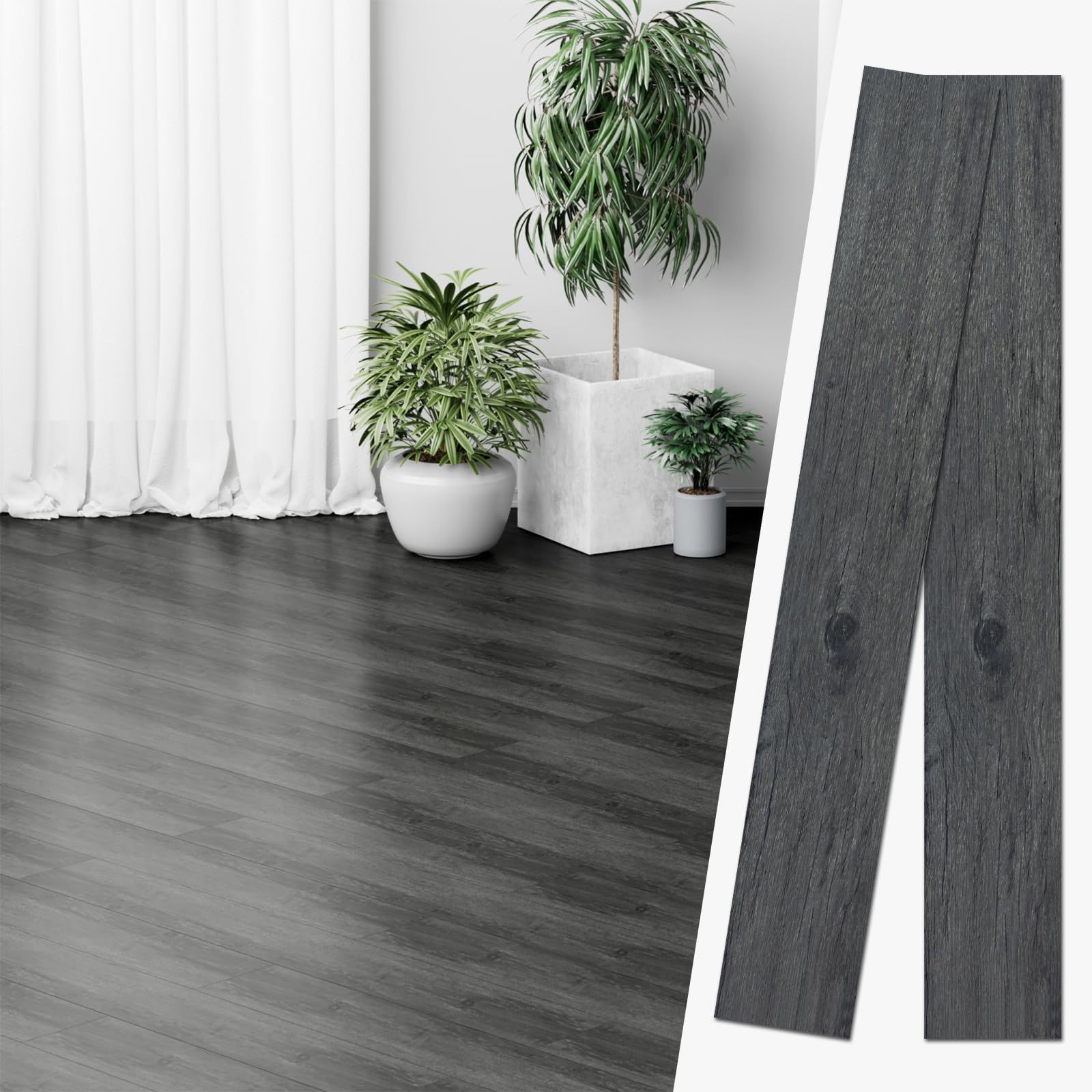 人気商品 約3畳分 シール式 36枚セット 貼るだけ 初心者向け フロアシート 木目調 模様替え フローリング シート フロアタイル 剥がせる 玄関 トイレ EMBOWLIFE 床補修 接着剤不要 型番号91