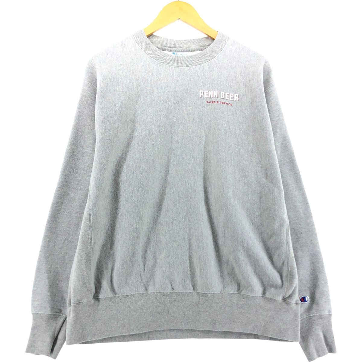 古着 チャンピオン Champion REVERSE WEAVE リバースウィーブ ワンポイントロゴスウェットシャツ トレーナー メンズL相当|eaa540504