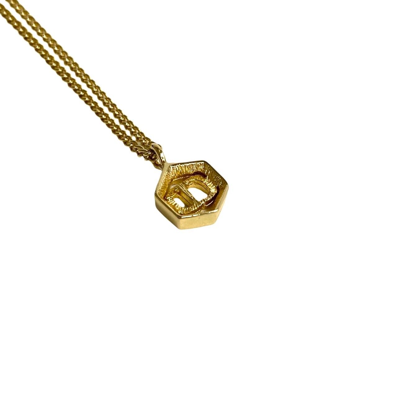 DIOR ネックレス ほぼ未使用 Christian Dior ディオール ロゴ 金具 チェーン ネックレス