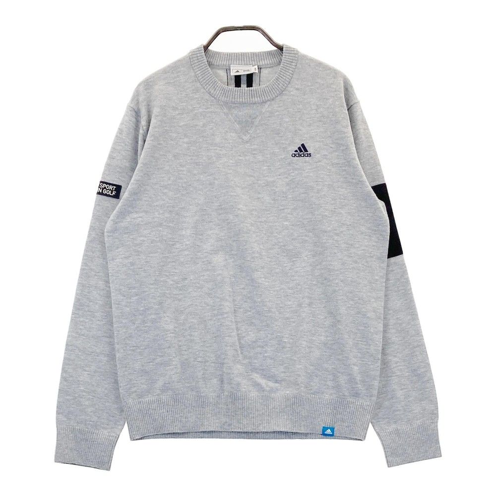 サイズ：M ADIDAS GOLF アディダスゴルフ  ニットセーター  グレー系 [240101344738] ゴルフウェア メンズ ストスト