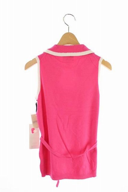  ミリー milly カットソー ニット ノースリーブ S ピンク MN Co 1 半袖(Tシャツ) Tシャツ カットソー