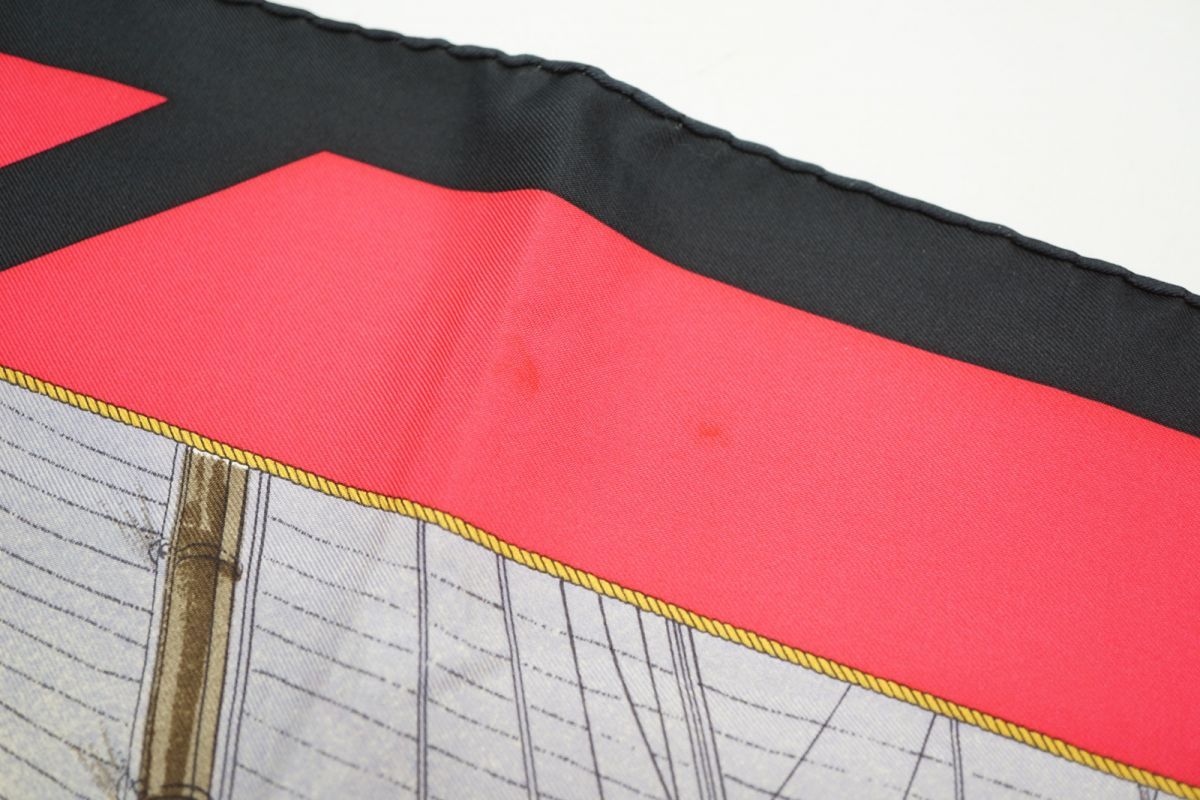 HERMES エルメス カレ90 RAFALES 疾風 HERMES エルメス カレ90 RAFALES 疾風 船 マルチカラー 大判