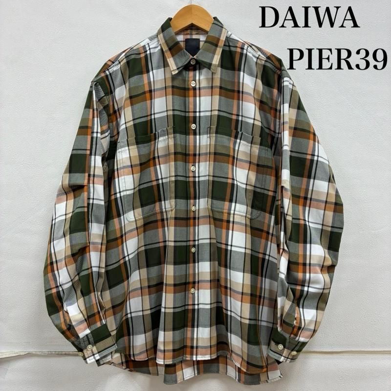 DAIWA PIER39 22SS チェック フランネル シャツ レッドM