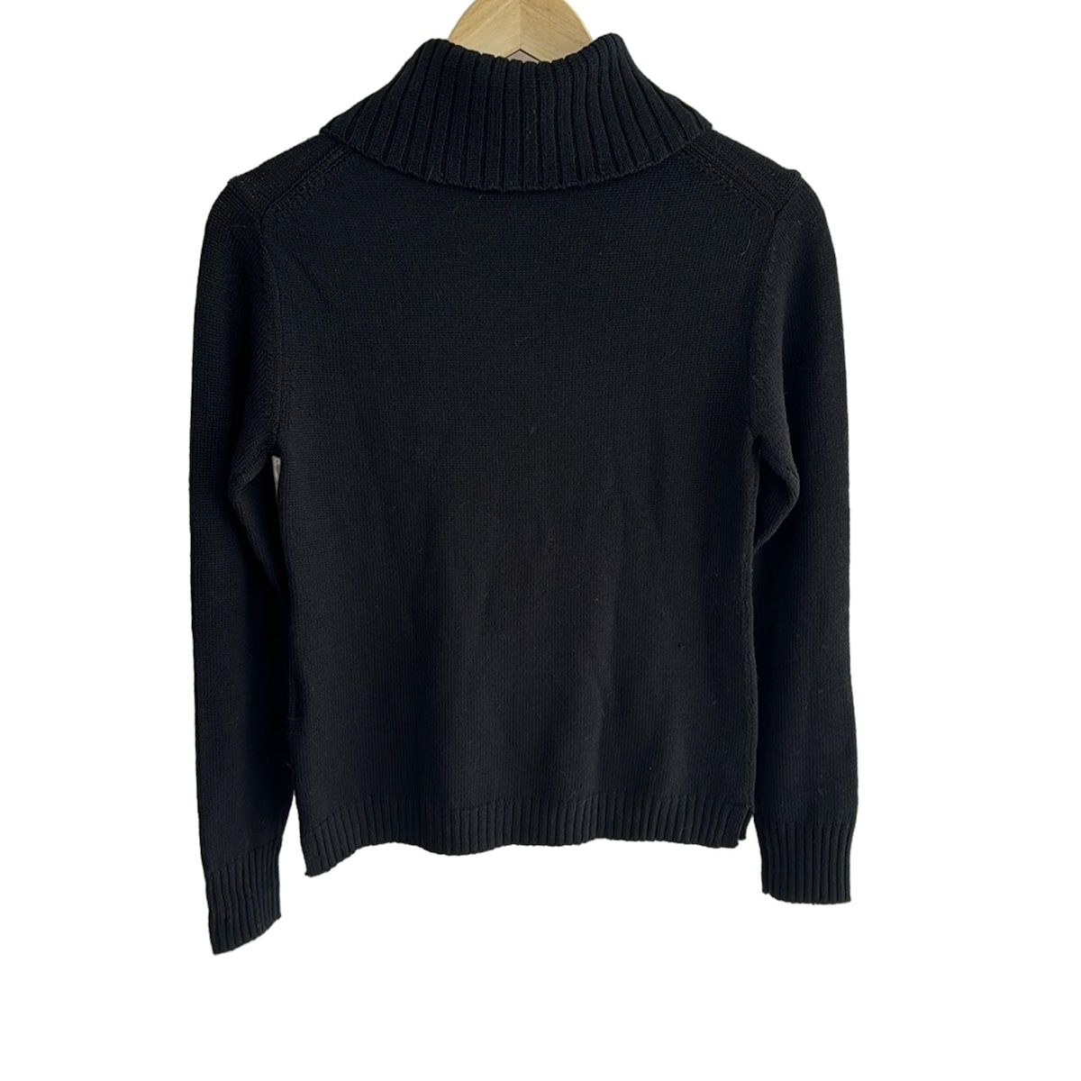 【美品】ブルーレーベル クレストブリッジ 黒 カーディガン セットアップ 38 BLUE LABEL CRESTBRIDGE(ブルーレーベルクレストブリッジ) 長袖