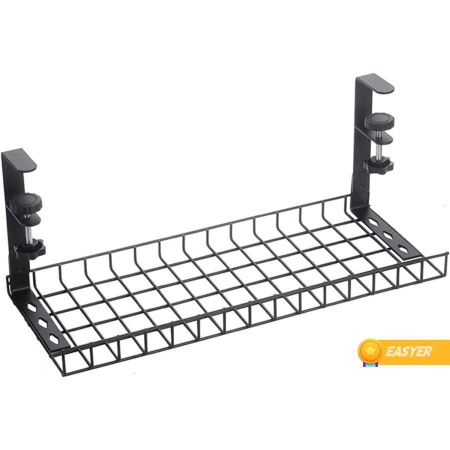 デスクケーブル管理トレイの下にドリルスチールデスクケーブルオーガナイザーオフィスホームのためのホームケーブルオーガナイザー用ワイヤ