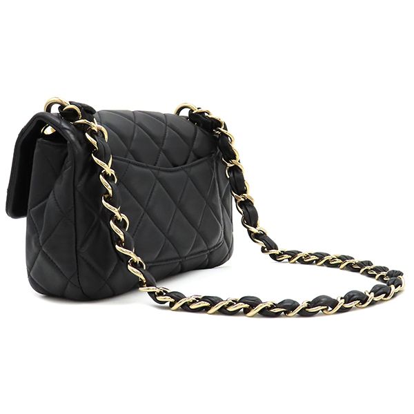 シャネル CHANEL ショルダーバッグ マトラッセ チェーンショルダー ラムスキン ブラック ゴールド金具 黒 ココマーク 肩掛け ランダムシリアル 保存袋