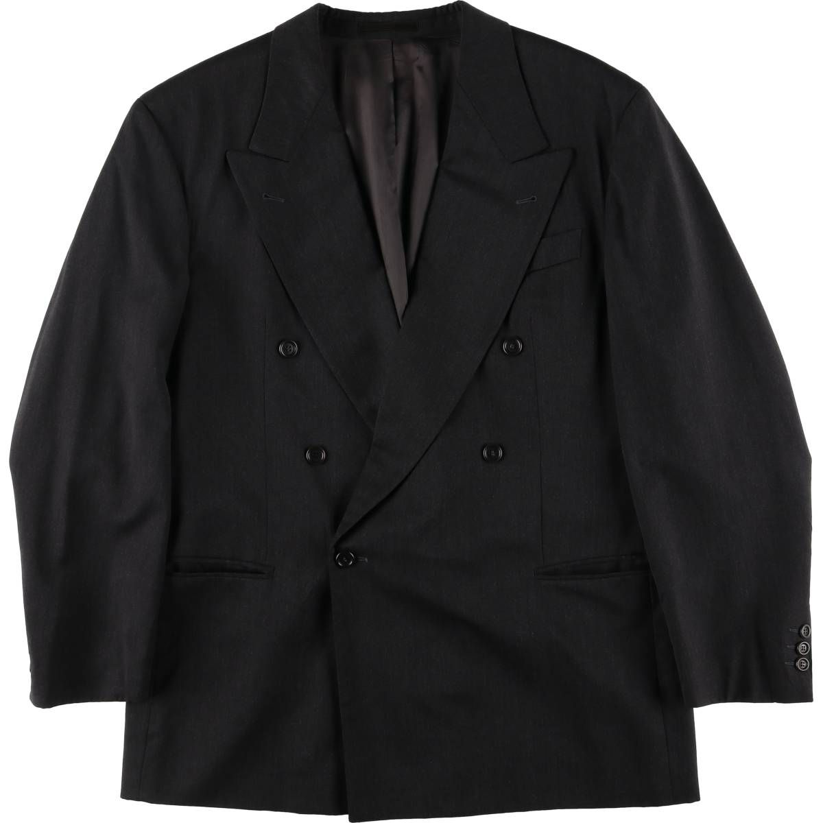HUGO BOSS テーラードジャケット ヴァージンウール チャコール M相当 BOSS - レギュラーフィット スーツジャケット ストレッチ
