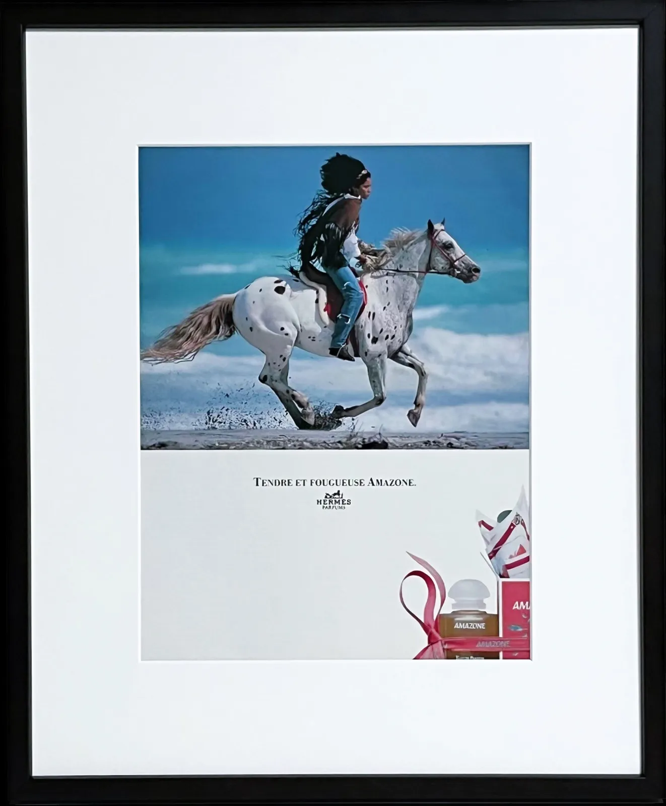 1989 広告＞HERMES エルメス アマゾン ポスター ヴィンテージ アート