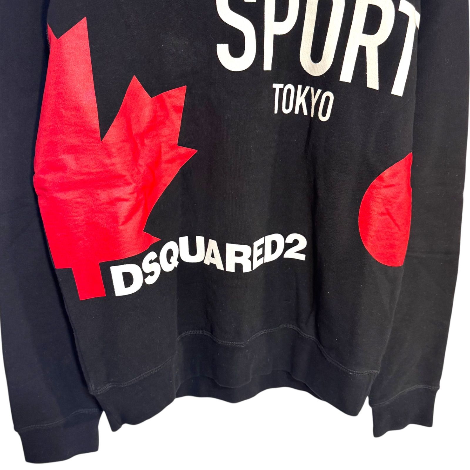 C351 DSQUARED2 ディースクエアード トレーナー スウェット ブラック
