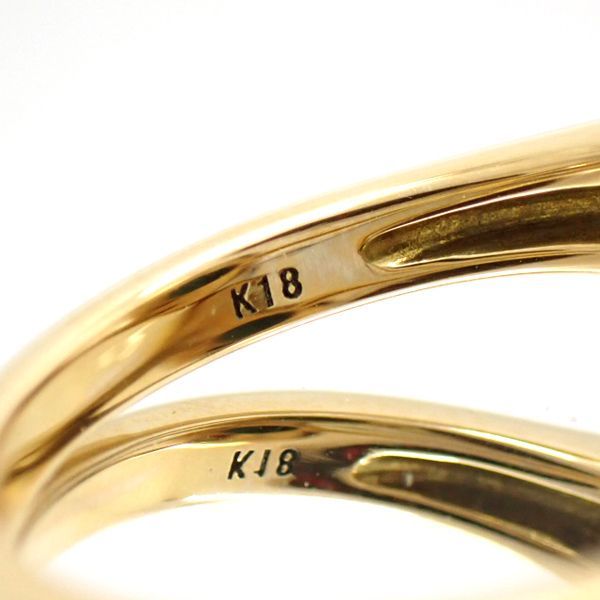 Vendome Aoyama✨現行品✨ダイヤモンド リング K18YG 11号 Vendome Aoyama マラカイト ダイヤモンド リング K18 イエローゴールド