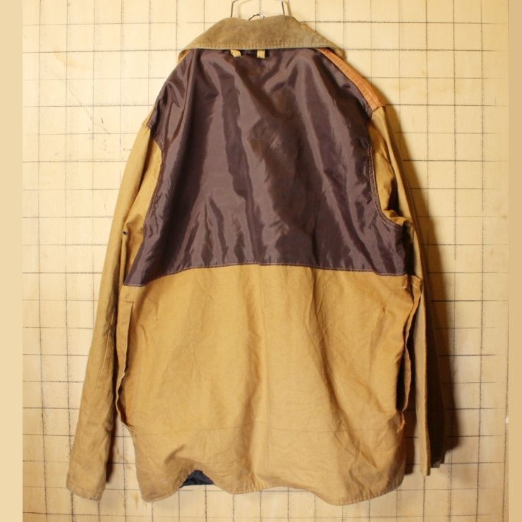 70s80sUSA製SAFTBAKハンティングジャケットブラウンXL aw106-