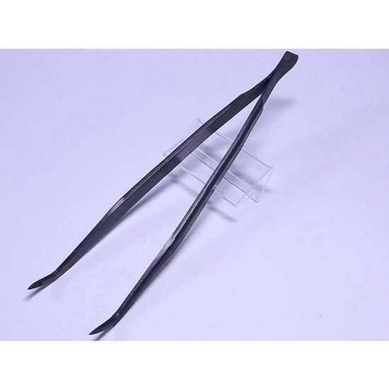 盆栽道具 鍛造ピンセット 曲 全長200mm No.63A 植木 庭木 兼進作