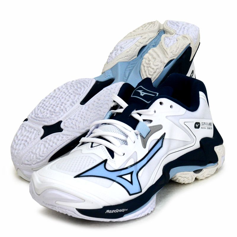 ミズノ MIZUNO ウエーブライトニング Z8 バレーボール シューズ V1GA2400 53ホワイト×ネイビー×サックス