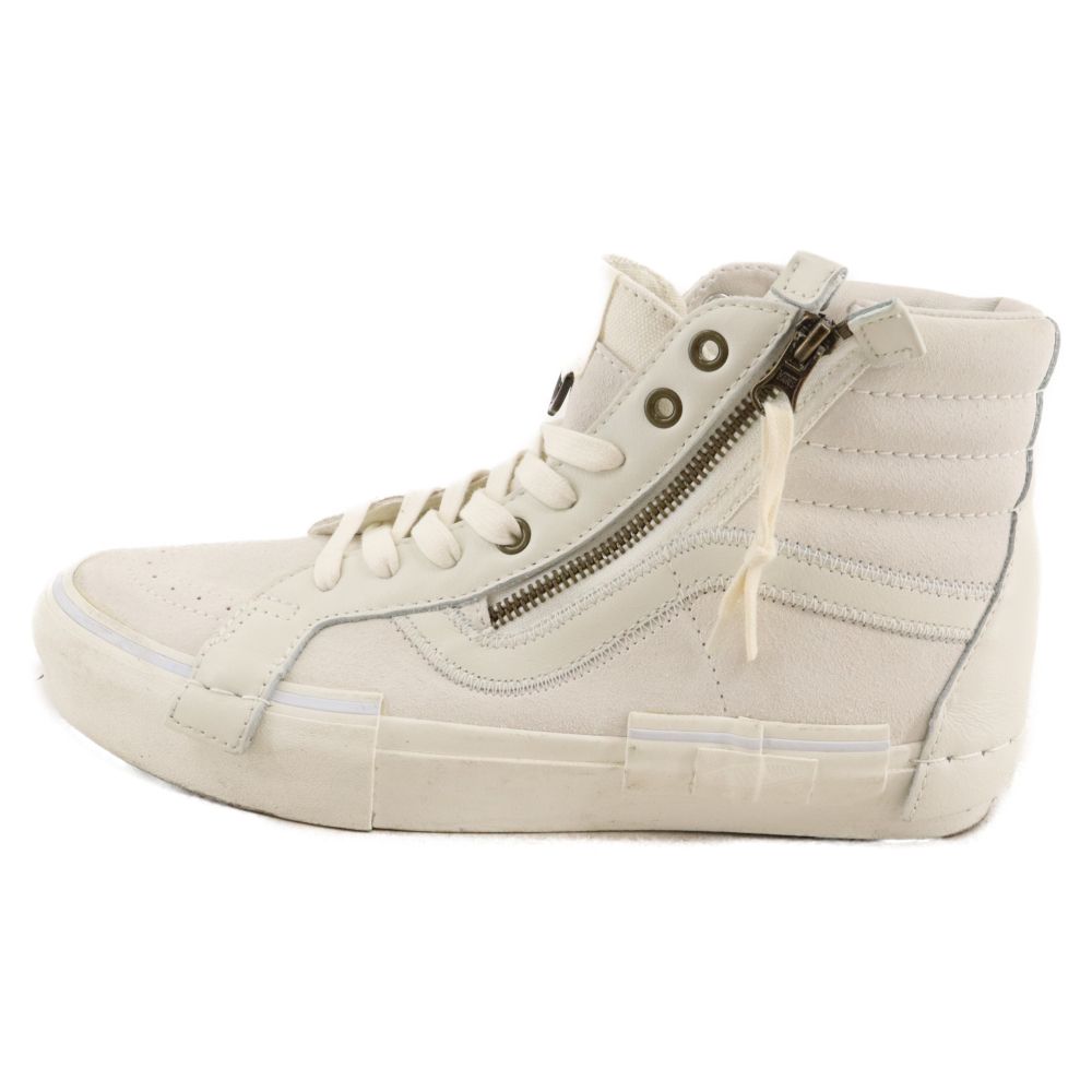 VANS (ヴァンズ) ×MASTERMIND Vault Sk8-Hi Cap LX マスターマインド ヴォルト サイドジップ ハイカットスニーカー ホワイト US10/28cm
